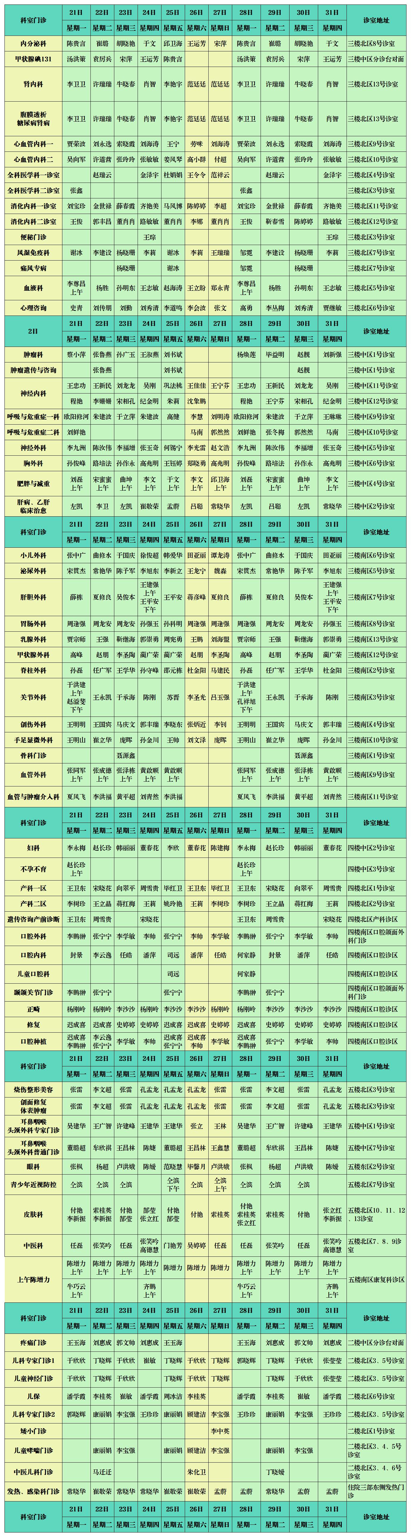 東院區(qū)2025年7.1-7.31門診排班終版(1)(1)_Sheet1 (3).jpg 東院區(qū)2025年7.1-7.31門診排班終版(1)(1)_Sheet1 (3).jpg